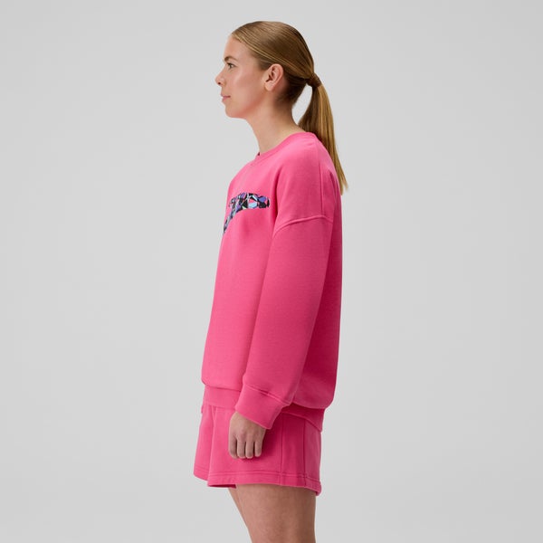 Speedo Unisex Team Event Fleece Crew Neck Pink