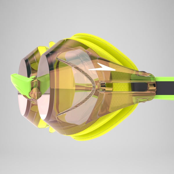 Speedo Vanquisher 3.0 Mirror Goggles Green/Orange