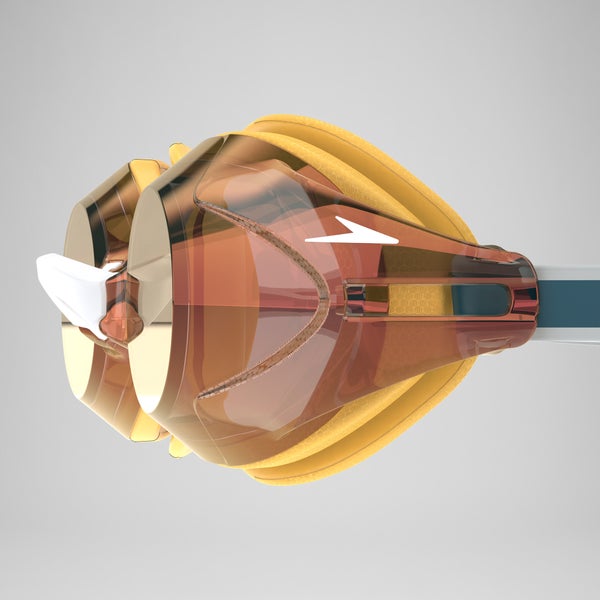 Speedo Vanquisher 3.0 Mirror Goggles Orange/Blue