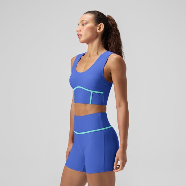 Speedo Women's Bound Bikini Crop Top Blue