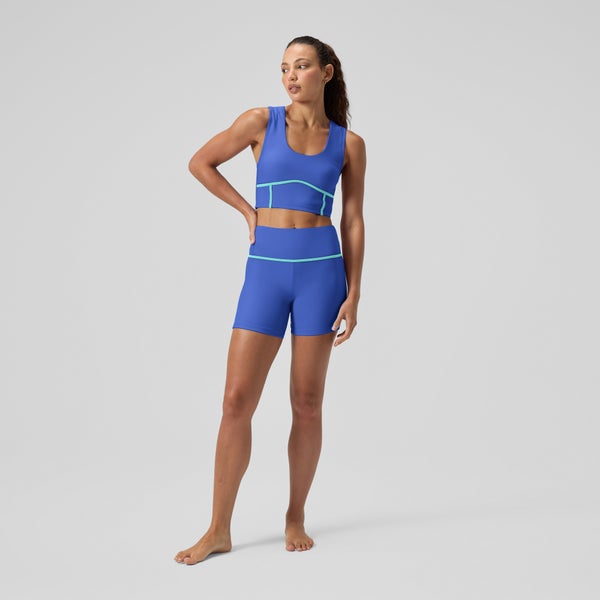 Speedo Women's Bound Bikini Crop Top Blue