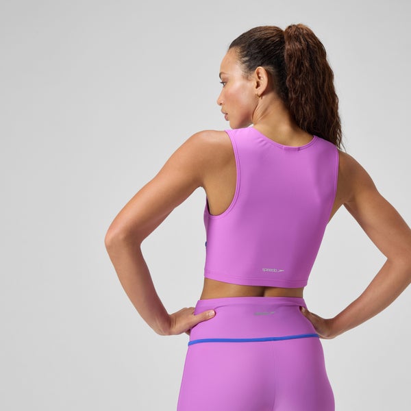 Speedo Women's Bound Bikini Crop Top Pink