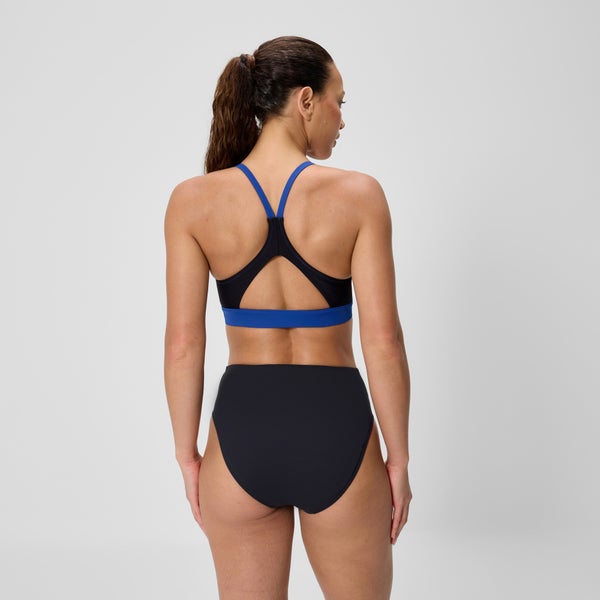 Speedo Women's Colorblock Bikini Top Blue/Black