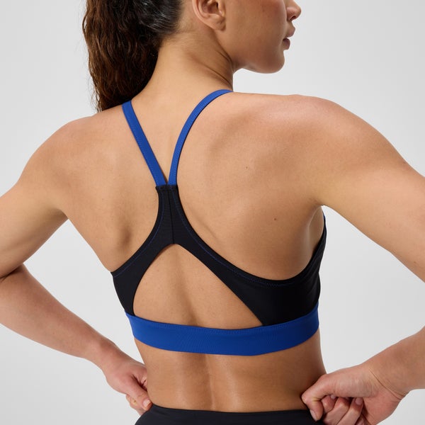 Speedo Women's Colorblock Bikini Top Blue/Black