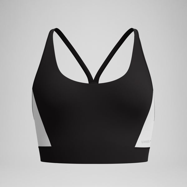 speedo Women's Colorblock Bikini Top Teal/Navy