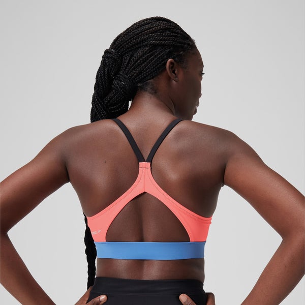 Speedo Women's Colourblock Crop Top Black