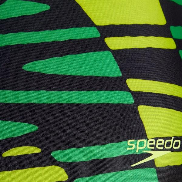 Speedo Women's Disco Boom Flyback One Piece Green