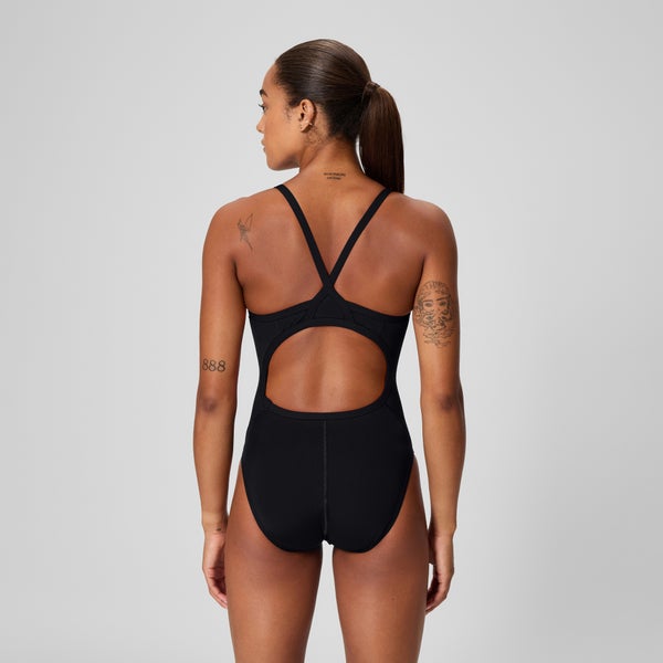 Speedo Women's Endurance+ Flyback One Piece Black