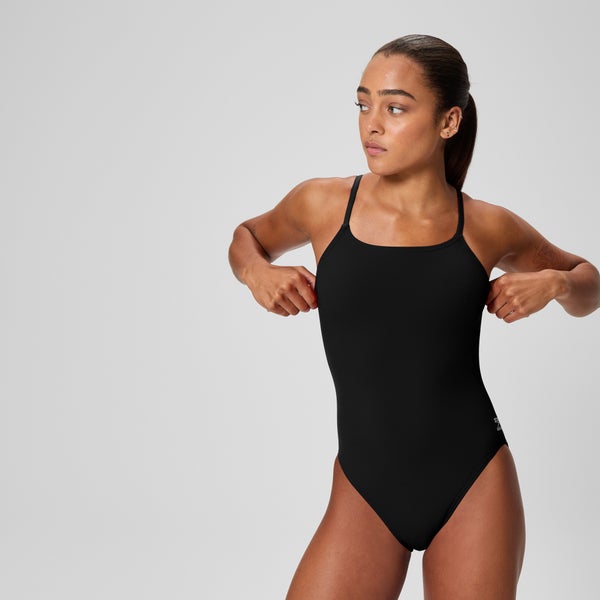 speedo Women's Endurance+ Strappy One Piece Black