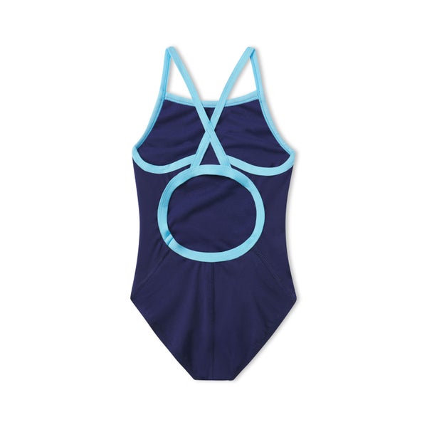 Speedo Women's Flyback One Piece Youth Blue/Navy