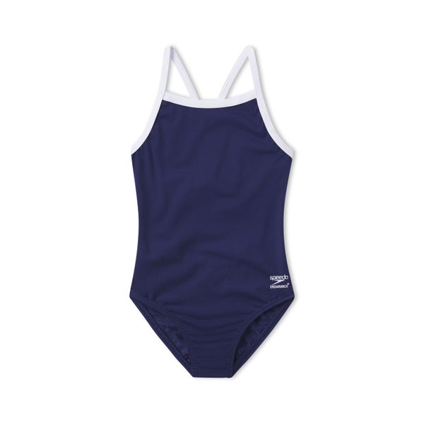 speedo Women's Flyback One Piece Youth Navy/White