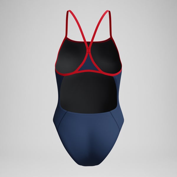 Speedo Women's Guard Turnback One Piece Navy