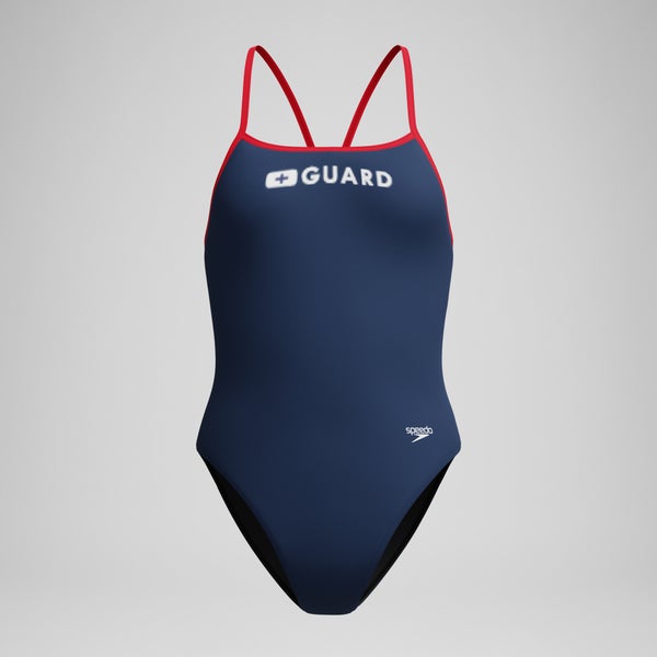 speedo Women's Guard Turnback One Piece Navy