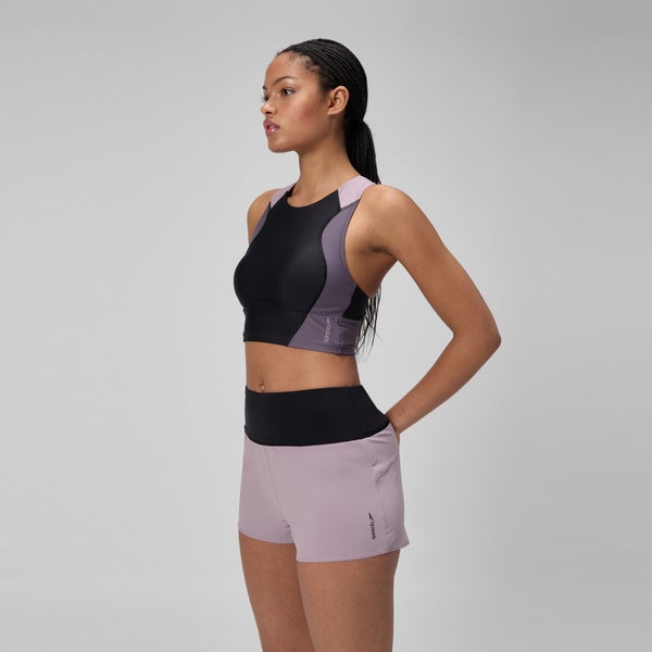 Speedo Women's Lookout Solid Swim Shorts Mauve