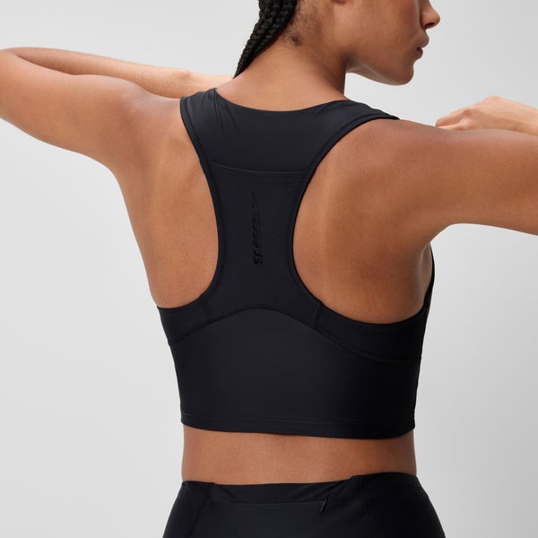 Speedo Women's Ocean Flex Crop Top Black