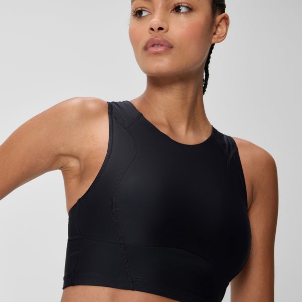 Speedo Women's Ocean Flex Crop Top Black
