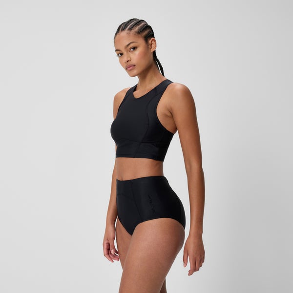 speedo Women's Ocean Flex Crop Top Black