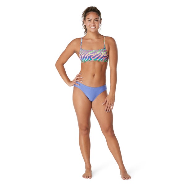 Speedo Women's Pride Solid Cheeky Hipster Purple