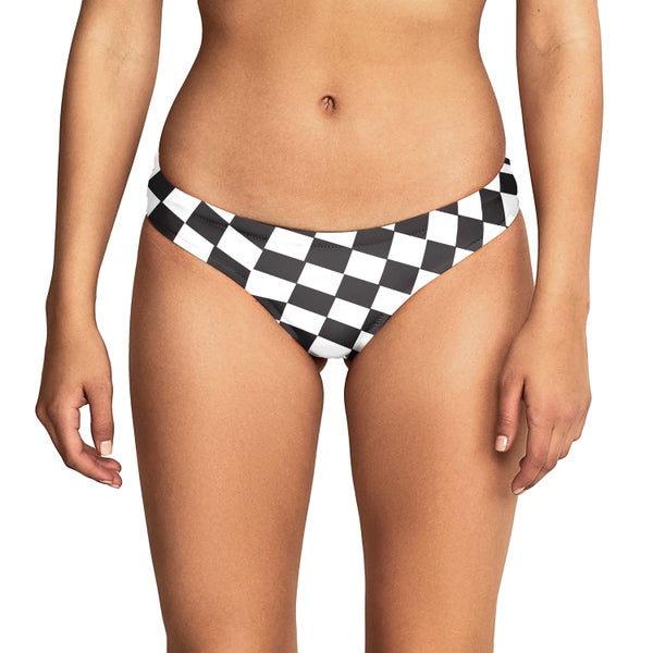 speedo Women's Printed Cheeky Hipster Black