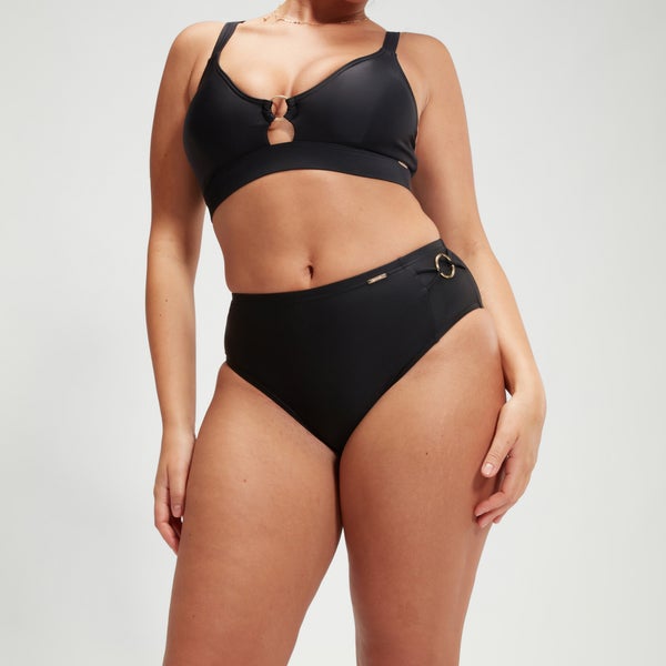 speedo Women's Shaping High Waist Brief Black