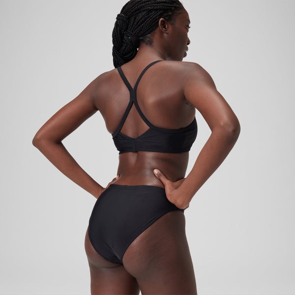 Speedo Women's Solid Classic Bikini Bottom Black