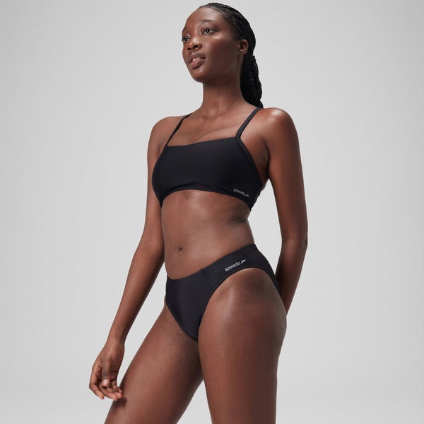Speedo Women's Solid Classic Bikini Bottom Black
