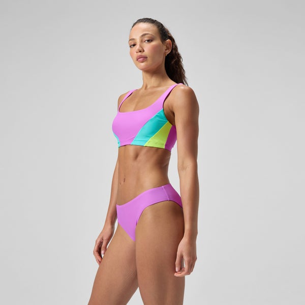 Speedo Women's Solid Classic Bikini Bottom Pink