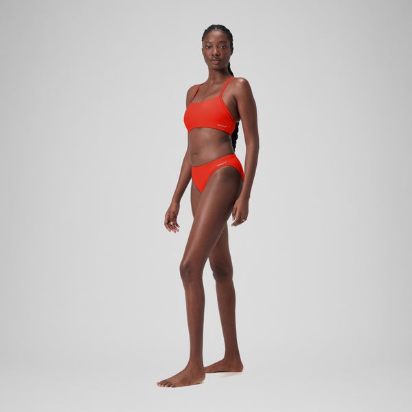 Speedo Women's Solid Classic Bottom Red
