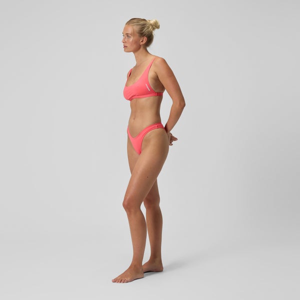 Speedo Women's Solid Scoop Bottom Coral