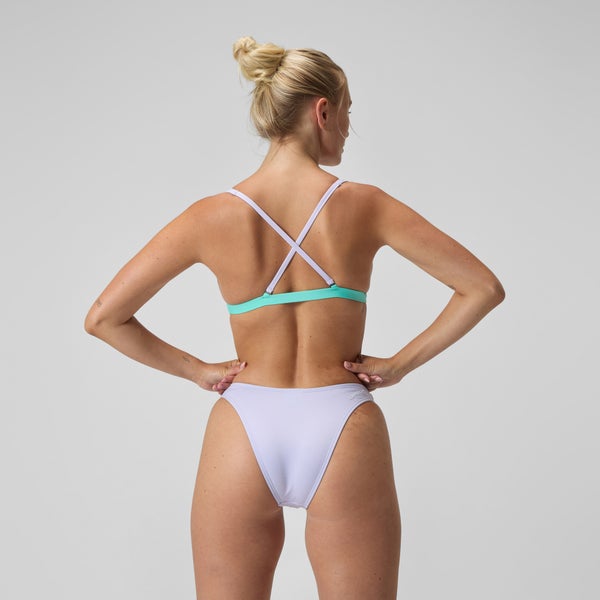 Speedo Women's Solid Scoop Bottom Purple