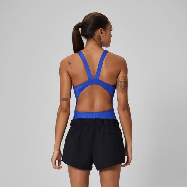 Speedo Women's Solid Volley Swim Shorts Black