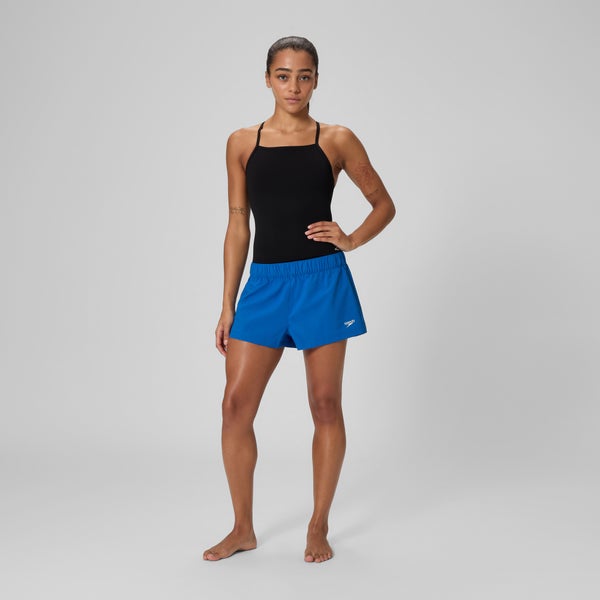 Speedo Women's Solid Volley Swim Shorts Blue