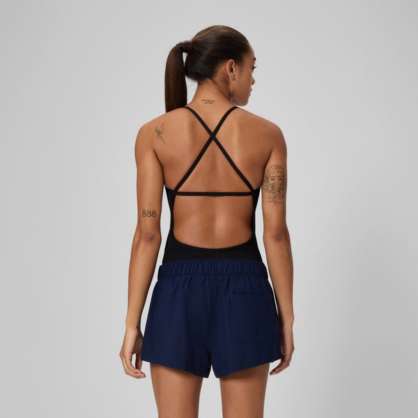 Speedo Women's Solid Volley Swim Shorts Navy