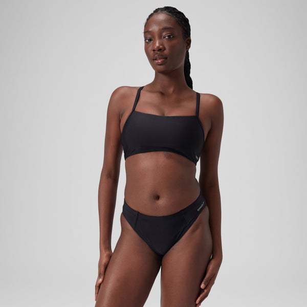 speedo Women's Women's Racerback Crop Top Black