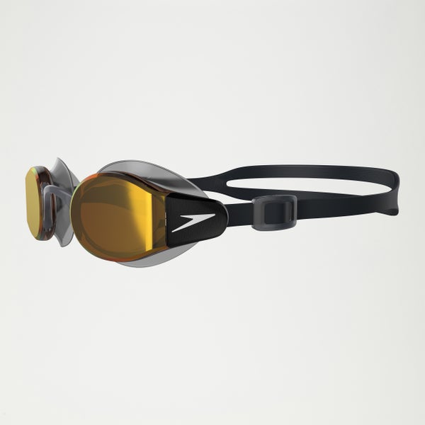 Speedo Unisex Mariner Pro Mirrored Goggles Black/Orange