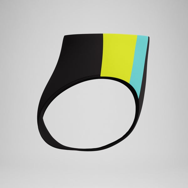 Speedo Women's Colorblock Highwaist Bikini Bottom Black/Blue