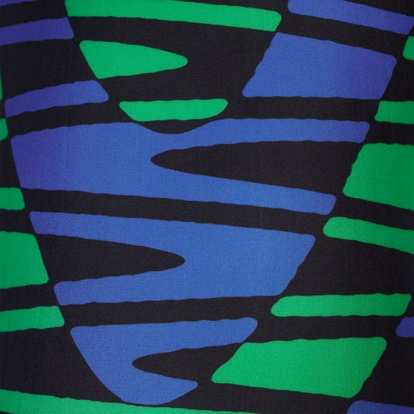 Speedo Women's Disco Boom Flyback One Piece Blue/Green