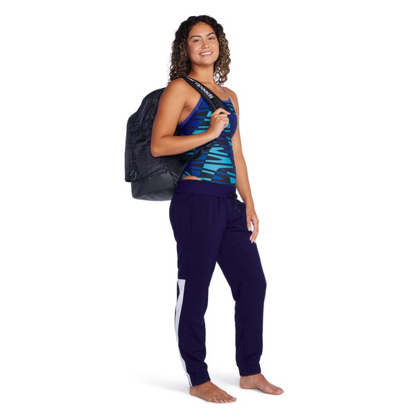 Speedo Women's Disco Boom Flyback One Piece Royal Blue