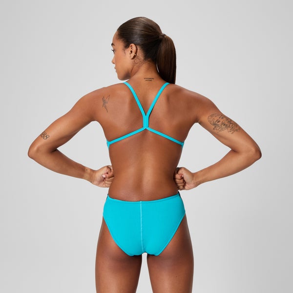 Speedo Women's Edge Splice One Back One Piece Navy/Blue