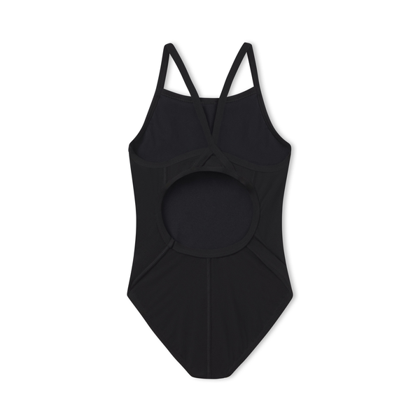 Speedo Women's Flyback Youth Training Suit One Piece Black
