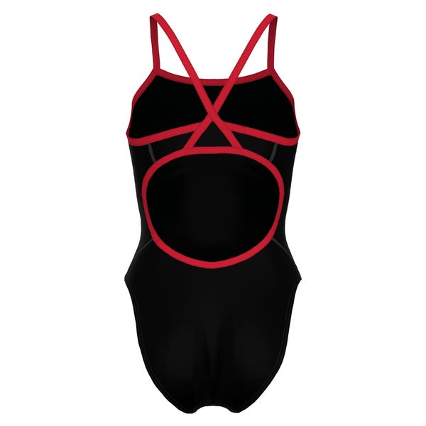 Speedo Women's Flyback Youth Training Suit One Piece - Red