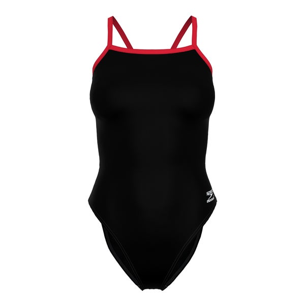 speedo Women's Flyback Youth Training Suit One Piece - Red