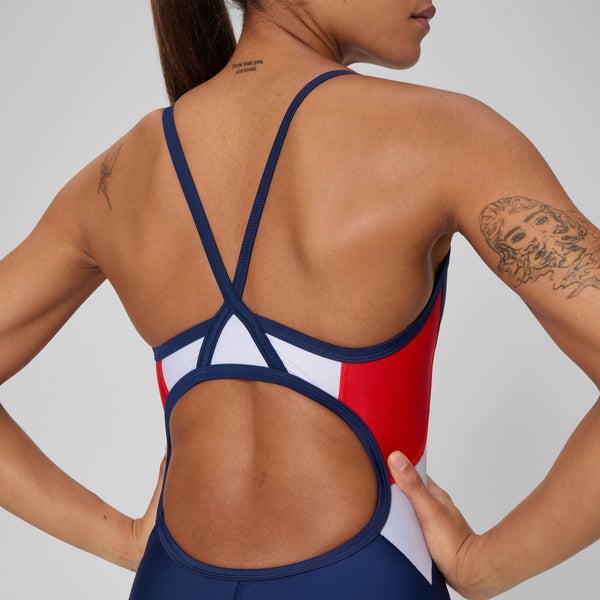 Speedo Women's Guard ProLT Splice One Piece Navy/Red