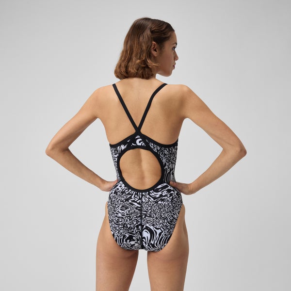 Speedo Women's Hydrochasm Flyback One Piece White/Gray