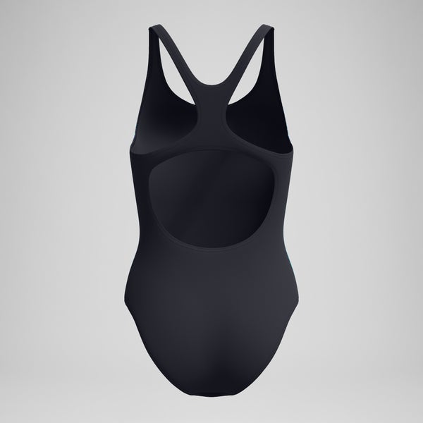 Speedo Women's Medalist Printed Medalist One Piece Black/Blue