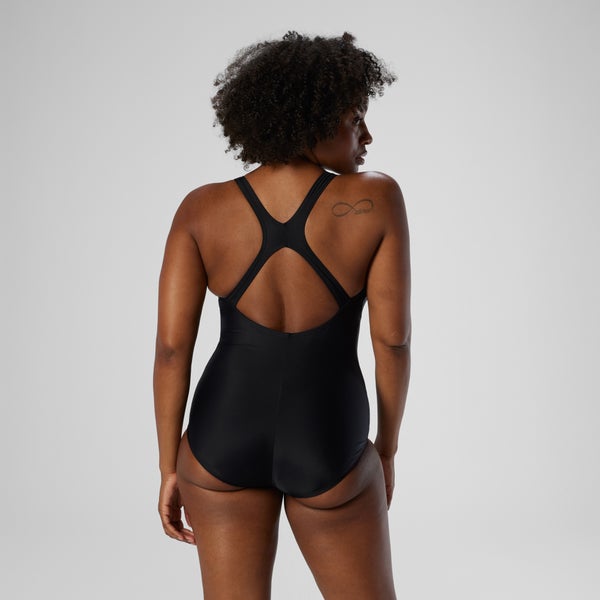 Speedo Women's Moderate Ultraback PowerFLEX One Piece Black