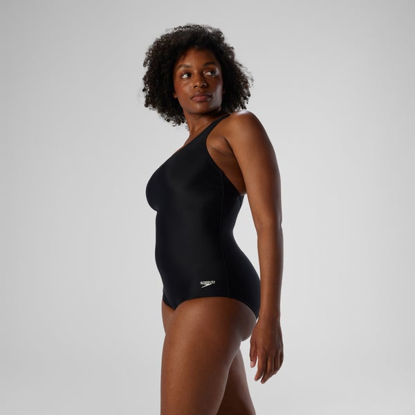 Speedo Women's Moderate Ultraback PowerFLEX One Piece Black