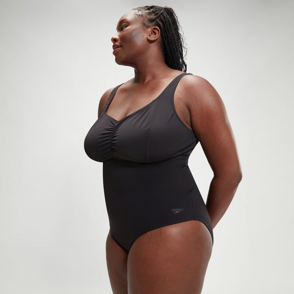 Speedo Women's Plus Shaping AquaNite One Piece Black