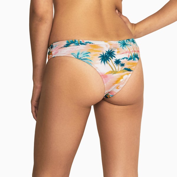 Speedo Women's Printed Cheeky Hipster Bikini Bottom Orange