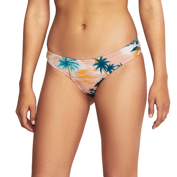 Speedo Women's Printed Cheeky Hipster Bikini Bottom Orange
